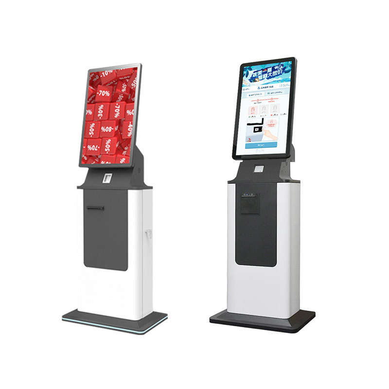Automatic Self Service Check In Kiosk , Hotel Payment Kiosk with Card Dispenser Passport Scanner