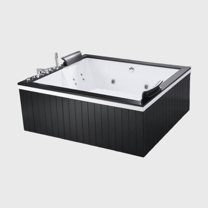 Multifunctional White Jetted Jacuzzi Bathtubs Spa Massage Corner Acrylic