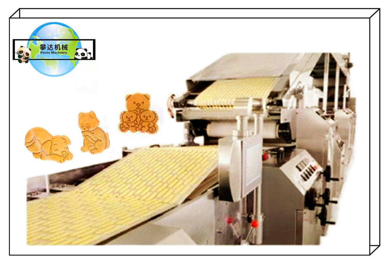 Large Capacity Hard And Soft Biscuit Production Line 1000KG/H Rich Tea Marie Biscuit Processing Line Machines
