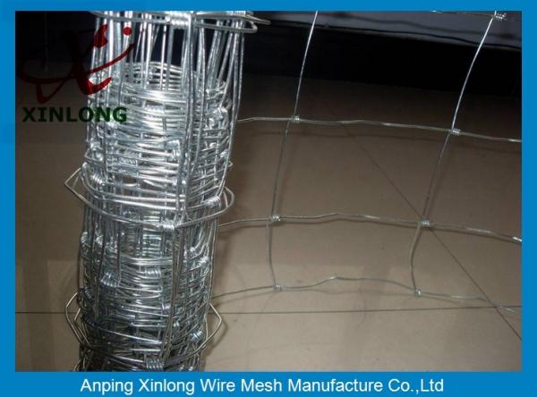 Buy Hot Dip Galvanized Field Fence Rectangle Hole Shape For Livestock Protection at wholesale prices