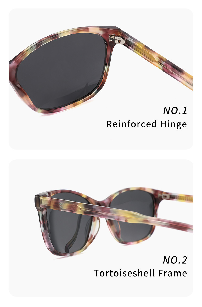 Custom Logo Acetate Frame Sunglasses OEM , Colorful Sun Glasses For Women