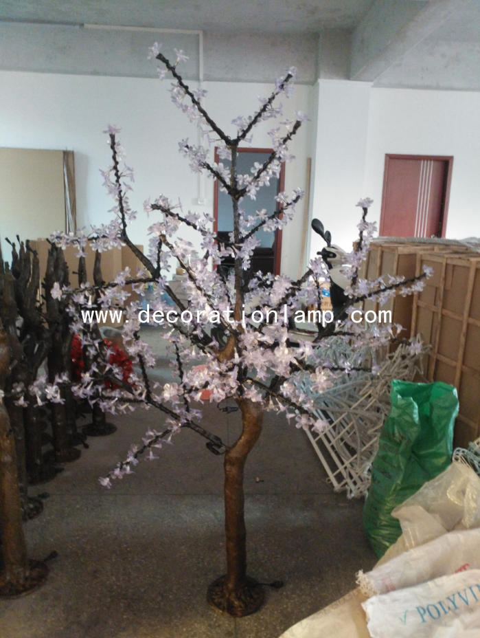 artificial trees with lights