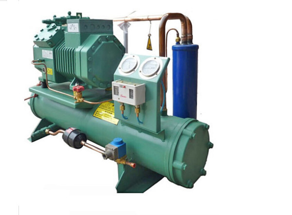4TES-12Y 12HP Water Cooled Refrigeration Unit Compressor Condensing Unit