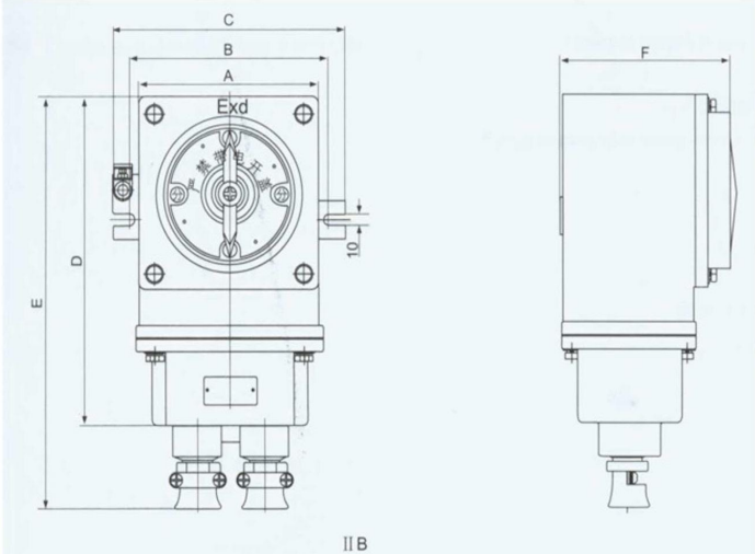Explosion-Proof Wall Mount BHZ51 Switch for Hazardous Areas — Aluminum Housing & Stainless Steel Exterior