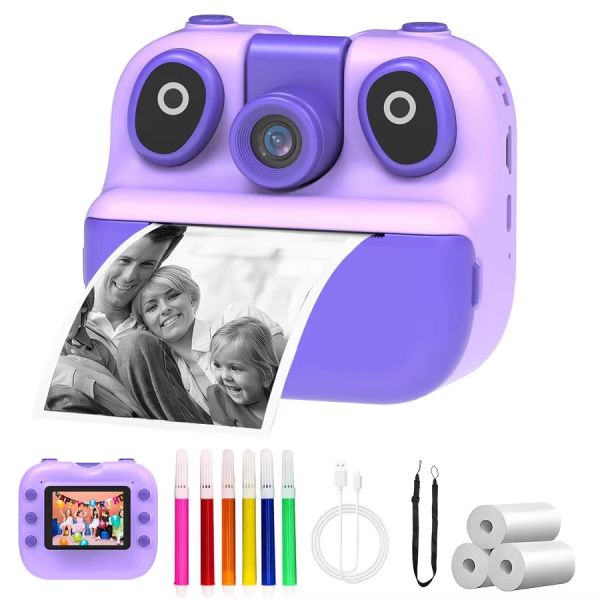 180 Degree Rotation 16xZoom 1080P Full HD Instant Print Micro SD Filter Camera