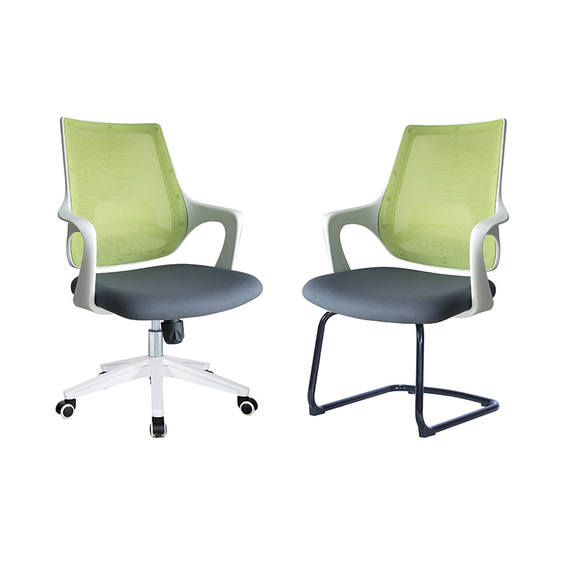 H975mm Mid Back Swivel Gas Lift Mesh Arm Chair ABS Spacer