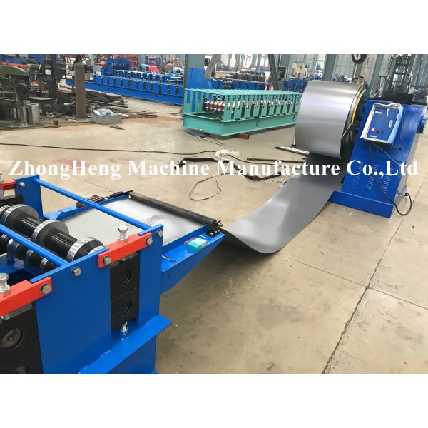 KR 18 Model Hidden Joint Roof Panel Roll Forming Machine For 0.32mm Material With Seaming Machine 180 Degree Loacked