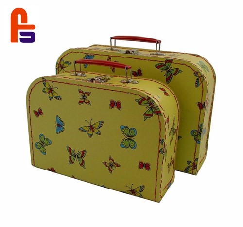 Buy Beautiful Cardboard Suitcase Box Offset Printing With Handle And LockCardboard Storage Boxes at wholesale prices