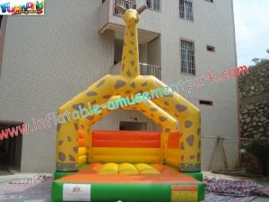 Quality Kids Outdoor Inflatable Giraffe Bouncy And Jumping Castle Commercial Bouncy Castles for sale