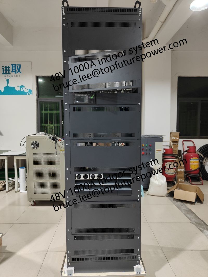 Custom Made FP2 48Vdc 48kw 1000A Indoor Telecom Cabinet Eltek Rectifier Smartpack2 Controller 3 Phase 208V SPD BDLD