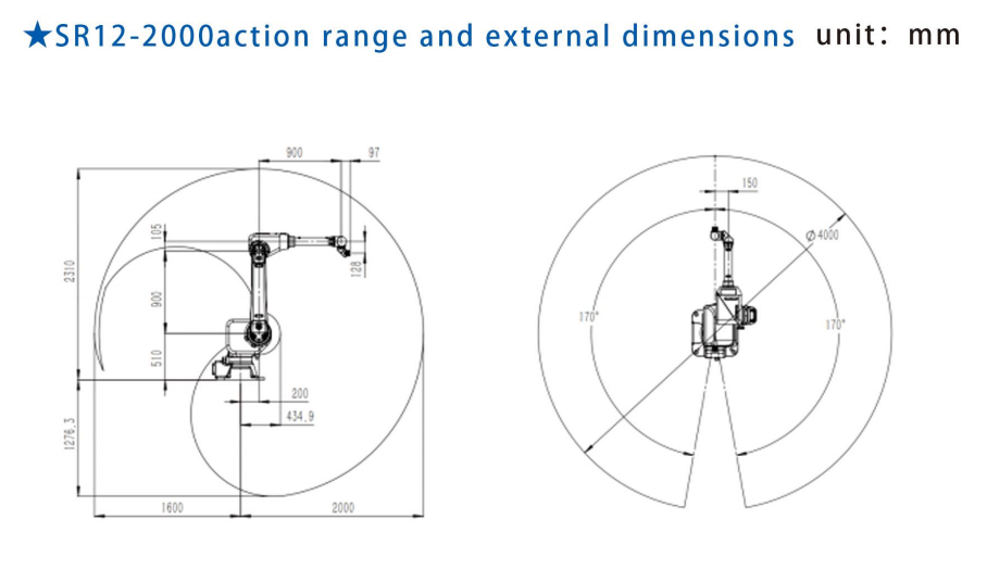 SR12-2000 Portable Spray Painting Robot - 2000mm Max Radius for Shared Spray Booths (12kg)