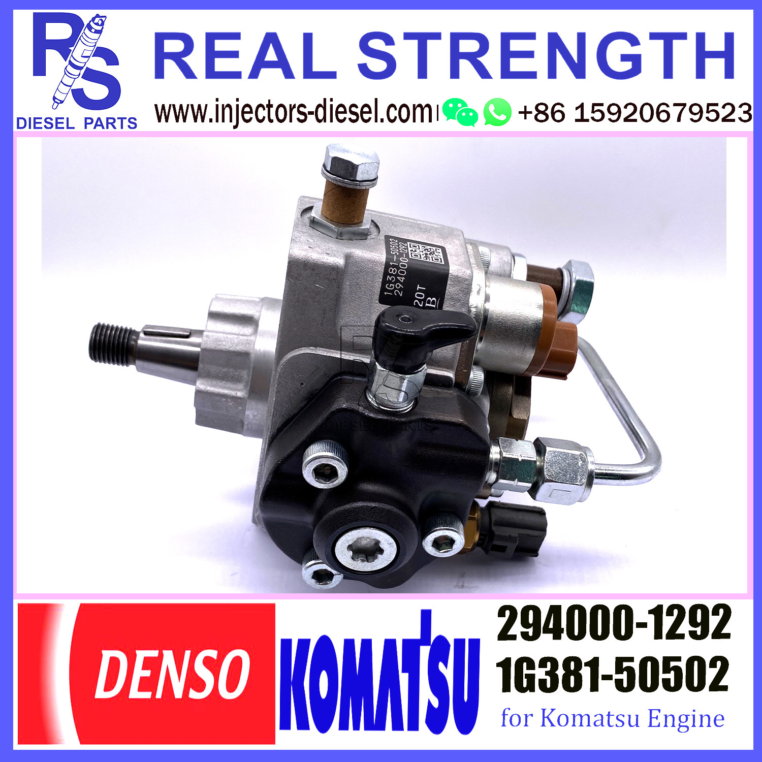 DENSO Diesel Engine Fuel HP3 pump 294000-1290 294000-1291 294000-1292 1G381-50502 1G381-50501 for Komatsu engine