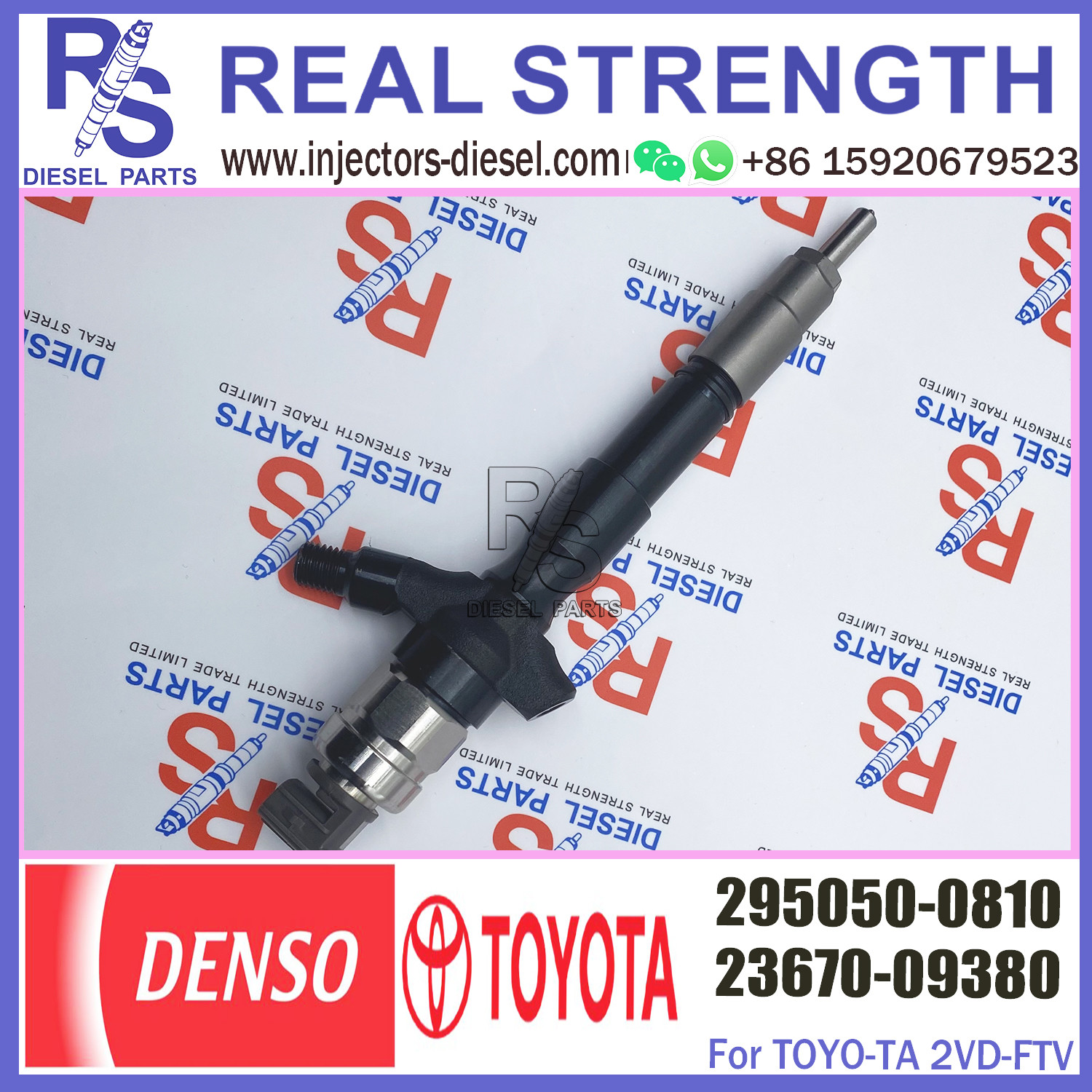 common rail injector 23670-0L110 295050-0810 for TOYOTA Hilux/Hiace/Dyna 2KD-FTV D-4D diesel fuel injector 23670-0L110