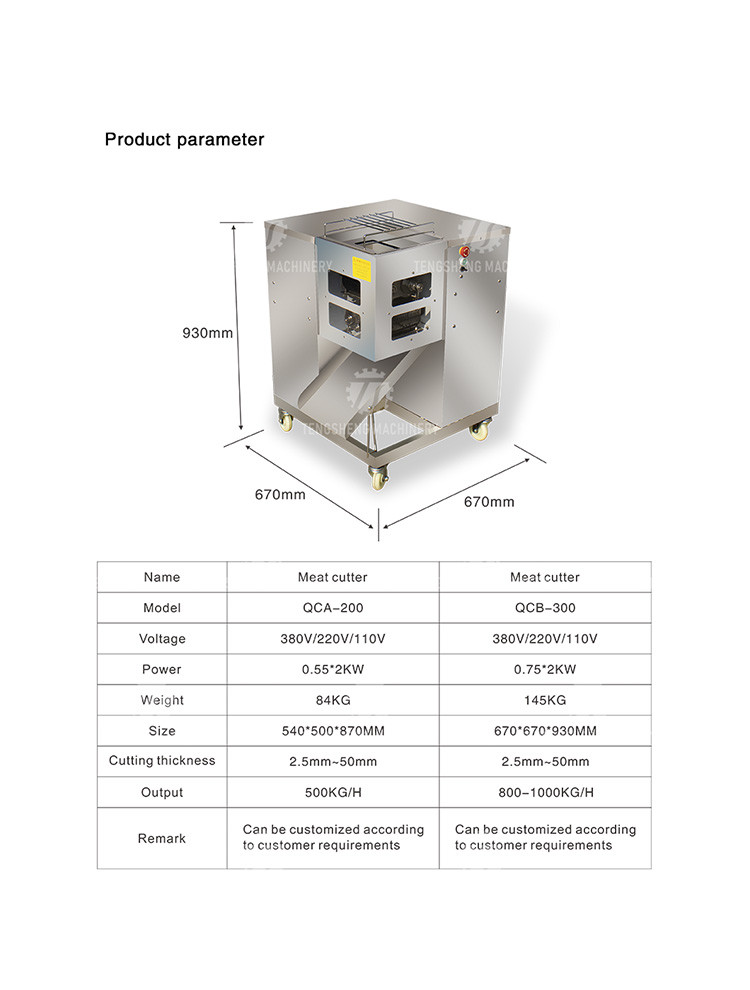 Stainless Steel Dicer Meat Cube Machine Meat Cutting Machine Food Processor
