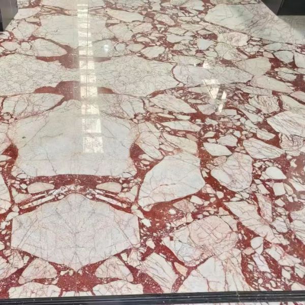 Natural Personalized Italian Bvlgari Pink Marble Slab Pink Marble Flooring