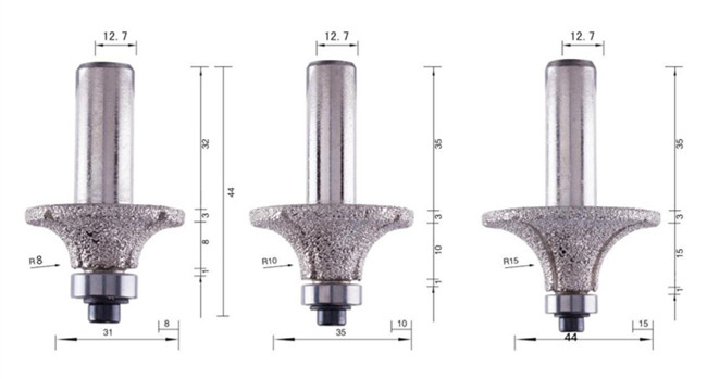 Grinding Masonry Diamond Finger Milling Bit For Quartz 66mm