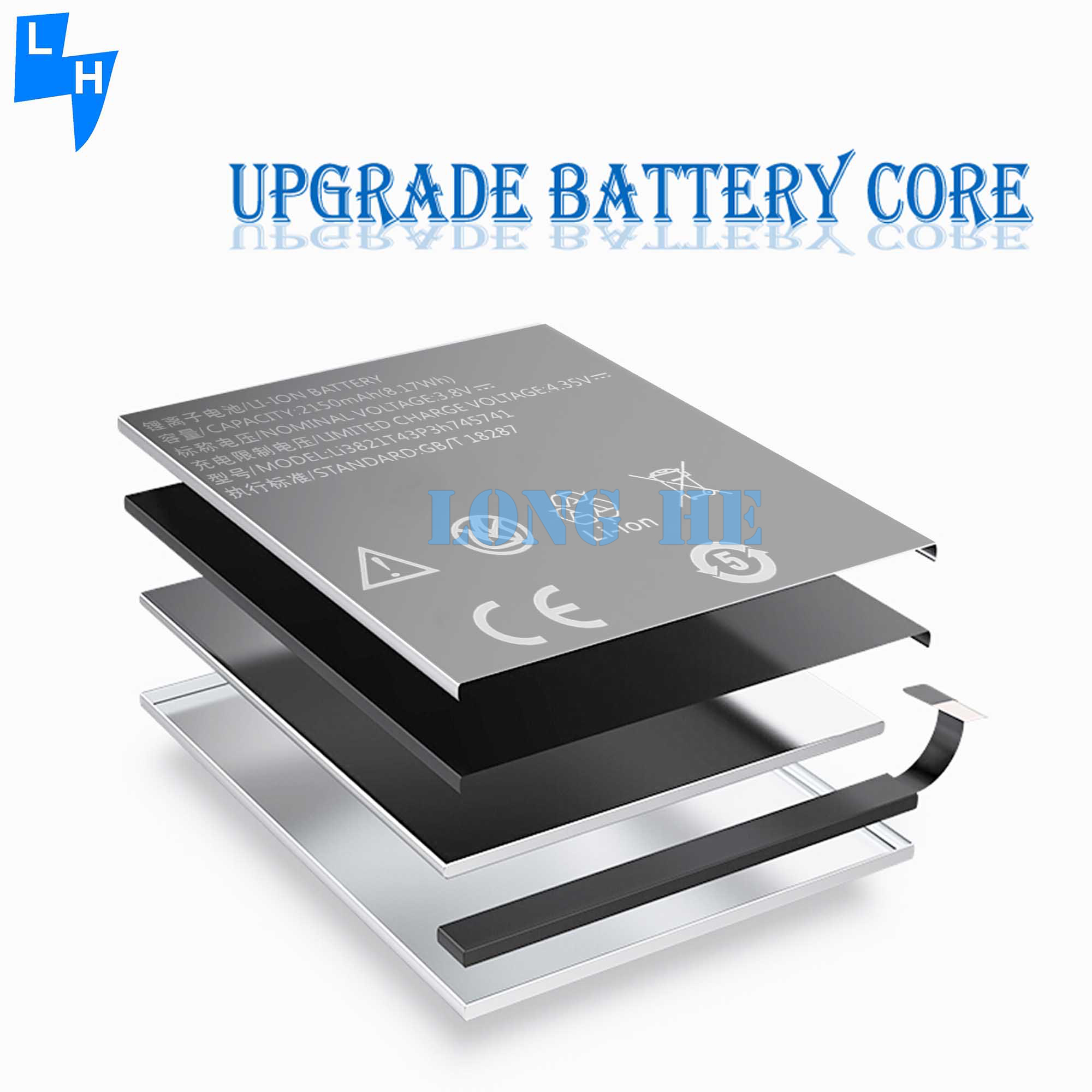 ZTE Blade L5 L5 PLUS C370 2150mAh Rechargeable Batteries with Double IC Protection