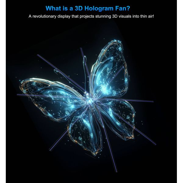 Big Size 180cm Advertising Hologram 3d Led Fan Display 3d Hologram Projection Fan