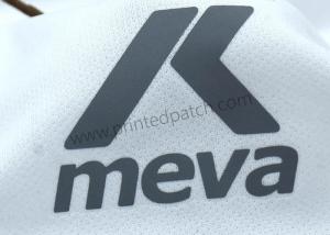 Quality Flat Printing Sliver Reflective Heat Transfer Clothing Labels For Peaked Cap for sale