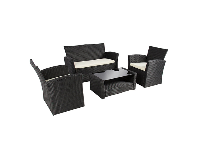 Smartly Engineered Garden Rattan Set With Synthetic Polyethylene Wicker Rattan