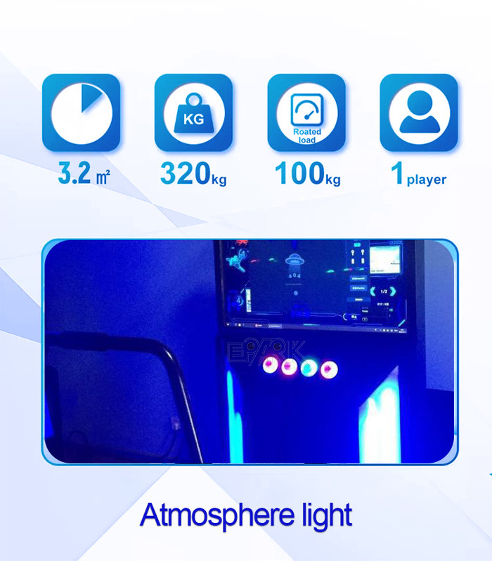 1 Palyer AC 220V 9D VR Simulator 8G Virtual Reality Ski Machine