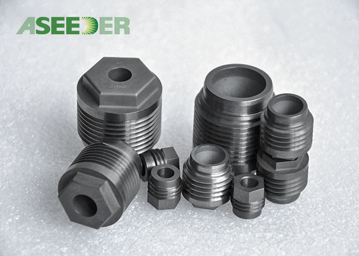 Super Hard Tungsten Carbide Thread Nozzle , Pdc Core Drill Bits Nozzle