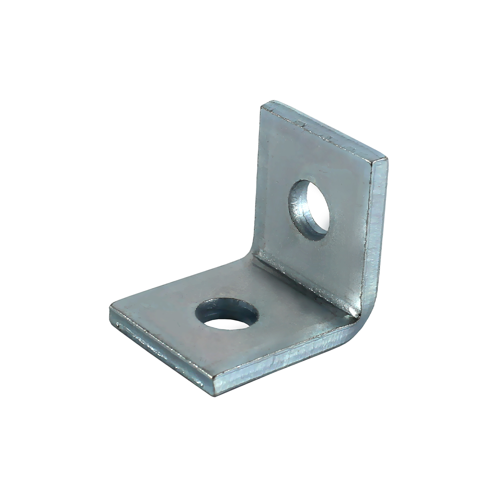 2 Hole 90 Degree Angle Strut Bracket L Unistrut Silver Galvanized Corner Post