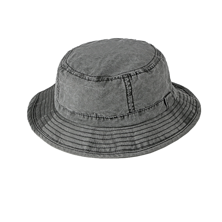 Ladies Blue Tie Dye Men'S Boonie Bucket Hats , Washed Denim Fishing Hat
