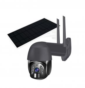 China Outdoor WIFI PIR Solar Panel Dome PTZ Security Camera H265 Tuya HD on sale