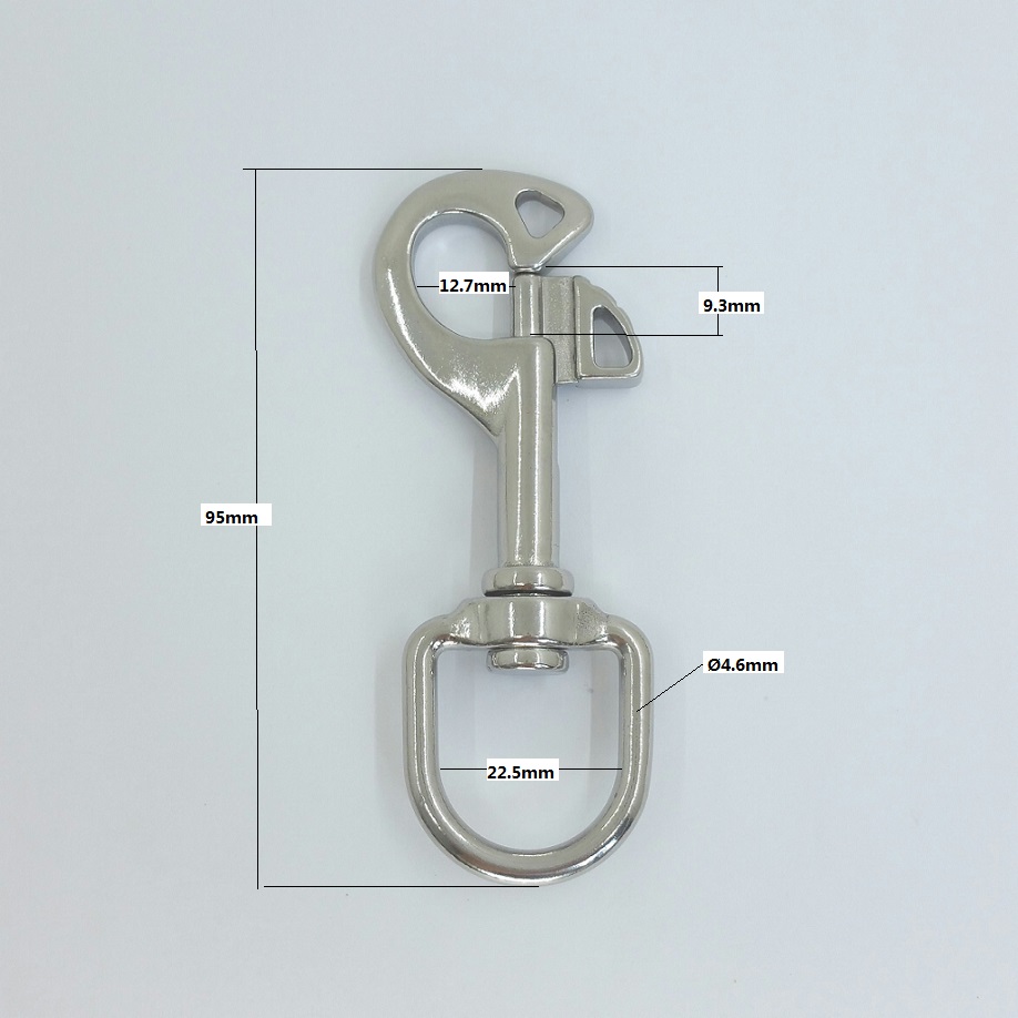 Stainless Steel Sviwel Quick Swivel Butterfly Snap Hook for Diving
