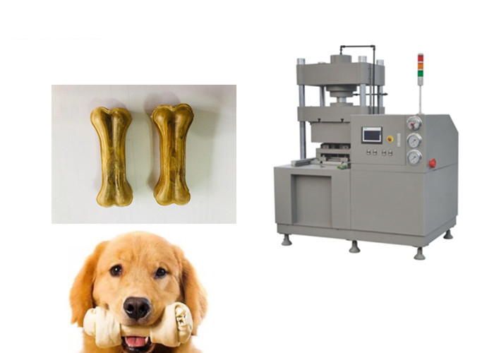Twin Molds Rawhide Dog Bone Making Machine