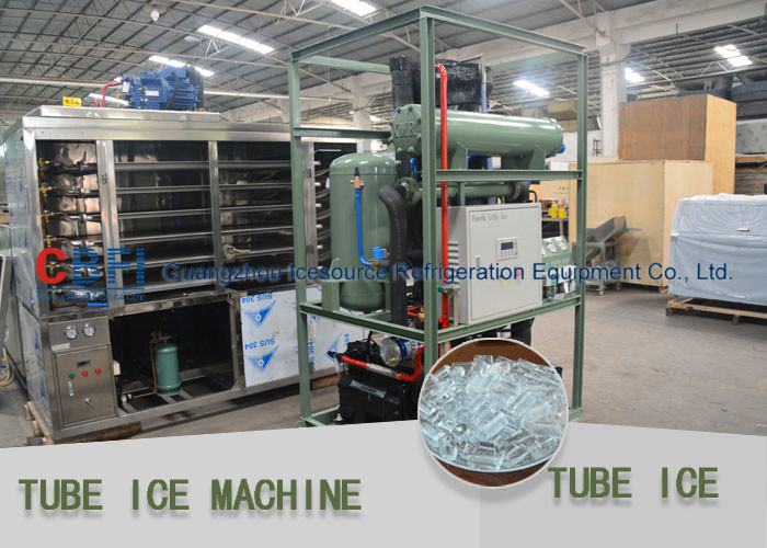 Intelligent Germany Control Tube Ice Maker Daily Capacity 1000kg / 24h - 30,000kg / 24h