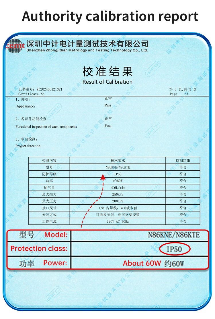 BAXIT N86KTE High Temperature And Environmental Protection Sampling Pump