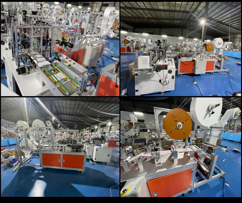 Flat Fold 3Ply Automatic Earloop Welding Machine 160pcs/Min