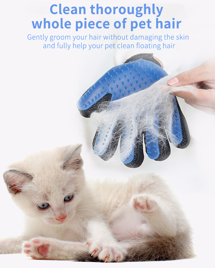 Small Middle Large Pet Hair Remover Mitt Deshedding Dog Grooming Gloves For Bathing