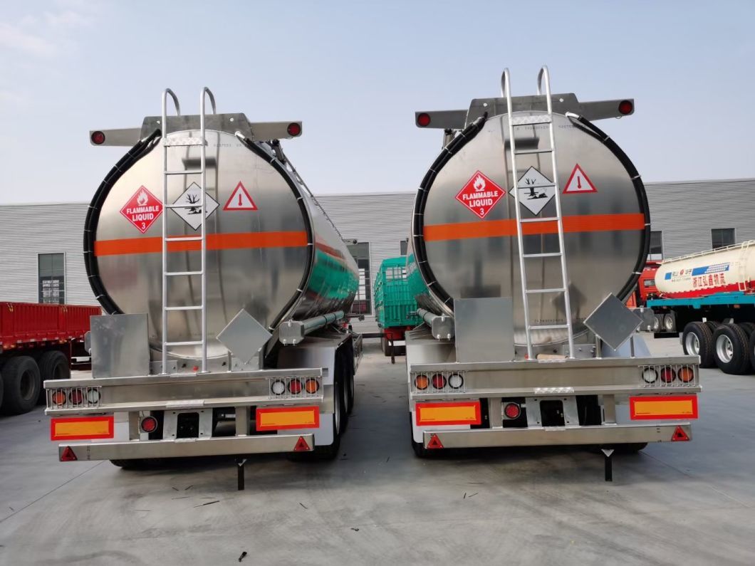 45000-50000 L Three Axle Aluminium Alloy Fuel Oil Tanks Trailer for Sale