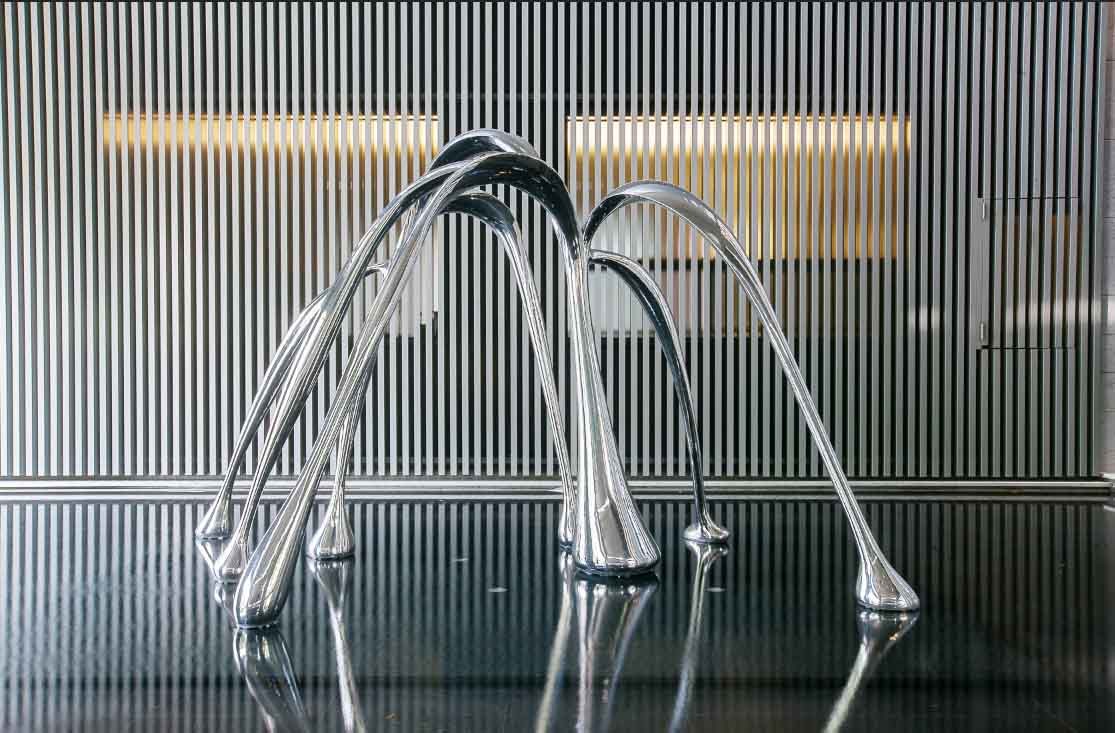 Outdoor Garden Ornaments Statues Modern Art Stainless Steel High Durability