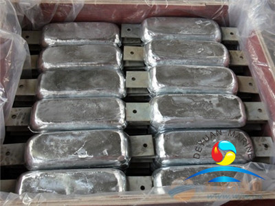 Rectangle Type Zinc Anodefor Sea Water Cooling System Marine Outfitting Equipment