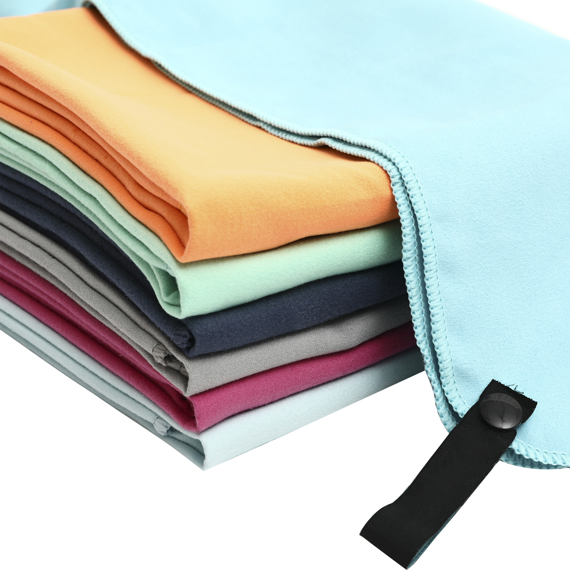 Quick Dry 2 Packging Custom Logo Outdoor Microfiber Sports Towel For Gym