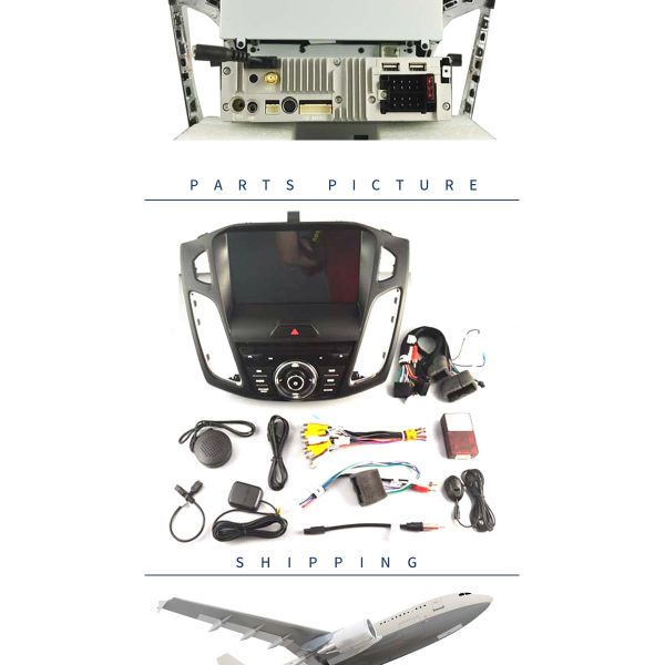 BT Radio 3G Wifi Ford Car DVD Player Built - In GPS Navigation System