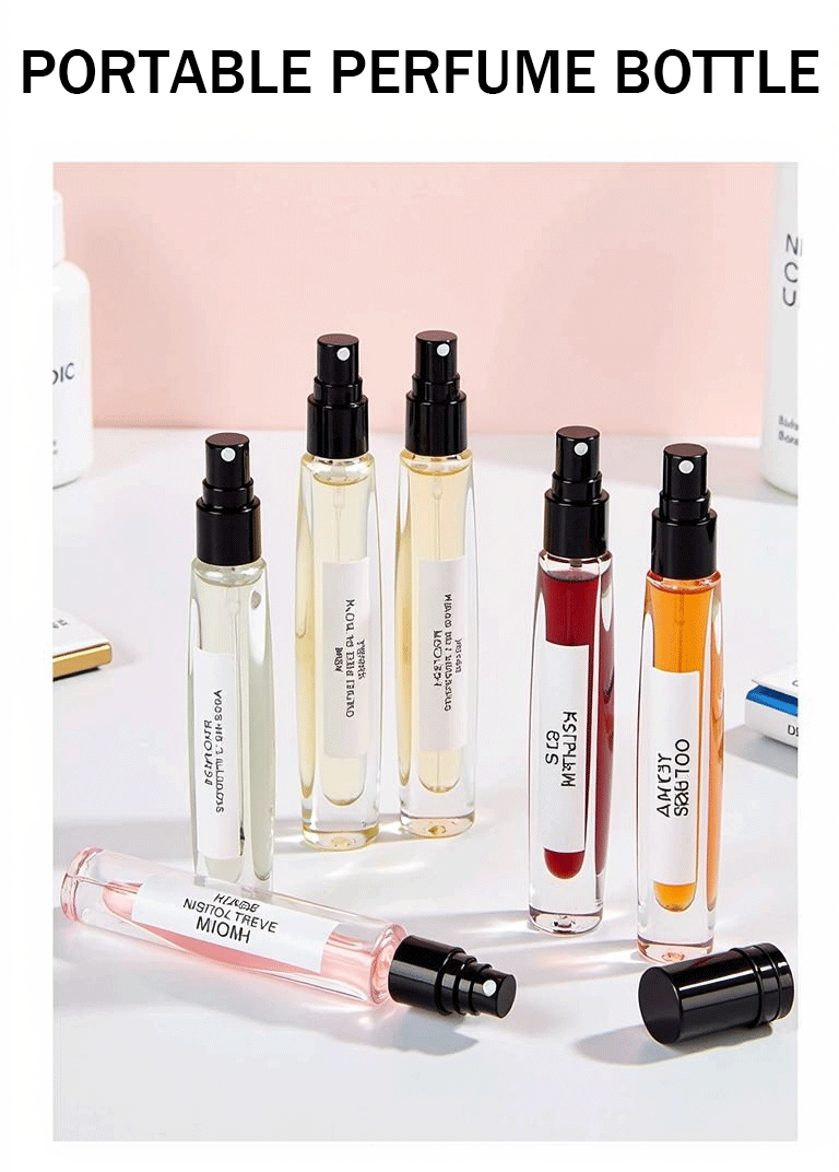 Custom 10ml Square Glass Perfume Spray Bottle With Multiple Printing Options