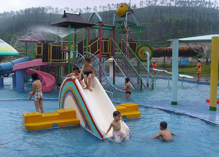 Aqua Park Playground Equipment / Kids Water House For Hotel Resort