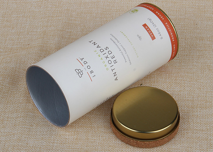 Customized Paper Cylinder Containers / Composite Cans For Wine Packaging