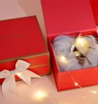 Foldable Paperboard Perfume Wedding Gift Packaging Box With Ribbon Magnetic