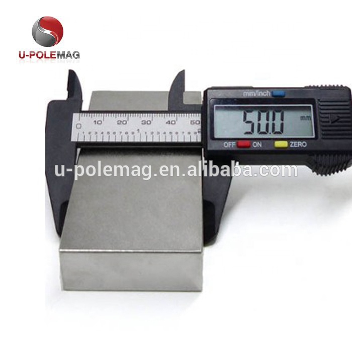 N45 Neodymium Magnet F50x50x10mm About 190g for Industrial and Heavy Duty Applications