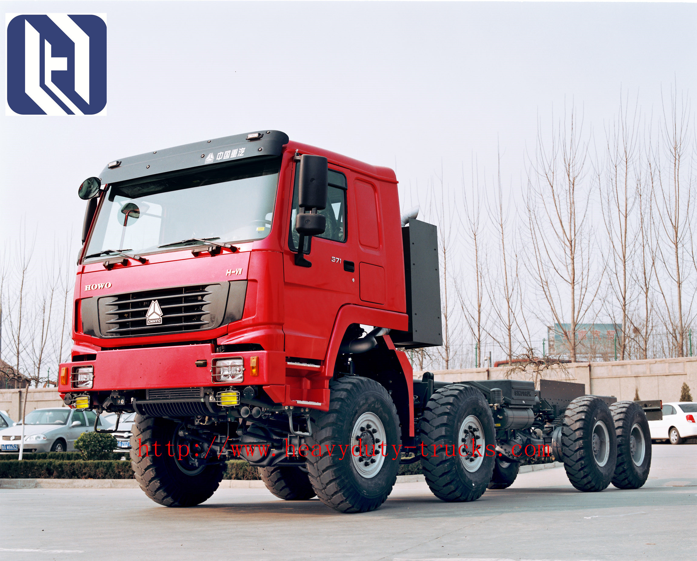10 Tires Sinotruk Howo 6X4 371 Hp Tractor Head Trucks Tow Hook ZZ4257S3241W For Pulling Low Bed Semi Trailer