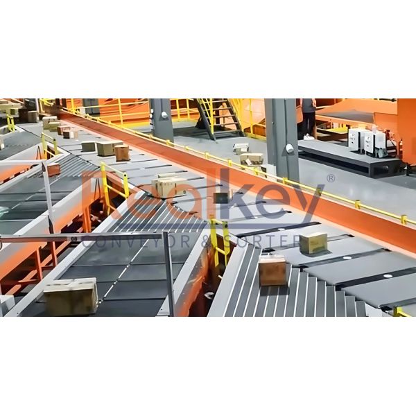 Custom Warehouse E-Commerce Express Scanning Cross Belt DWS Parcel Sorting Machine For Logistics Company