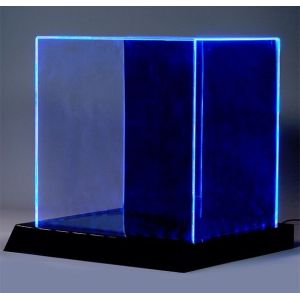 Quality customized LED acrylic display box with blue light for sale