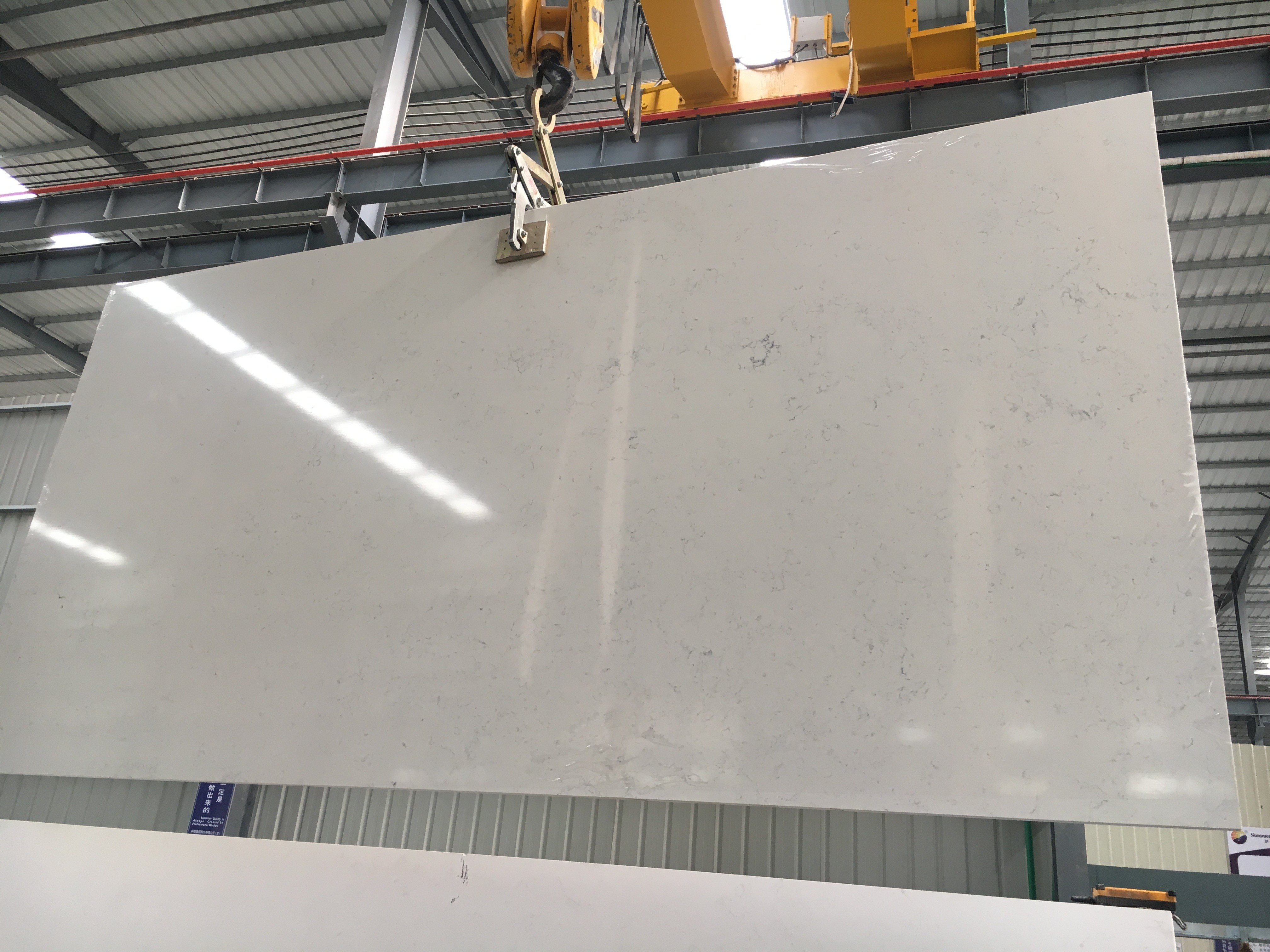 No Impurity Artificial Quartz Vanity Countertops For Bathroom