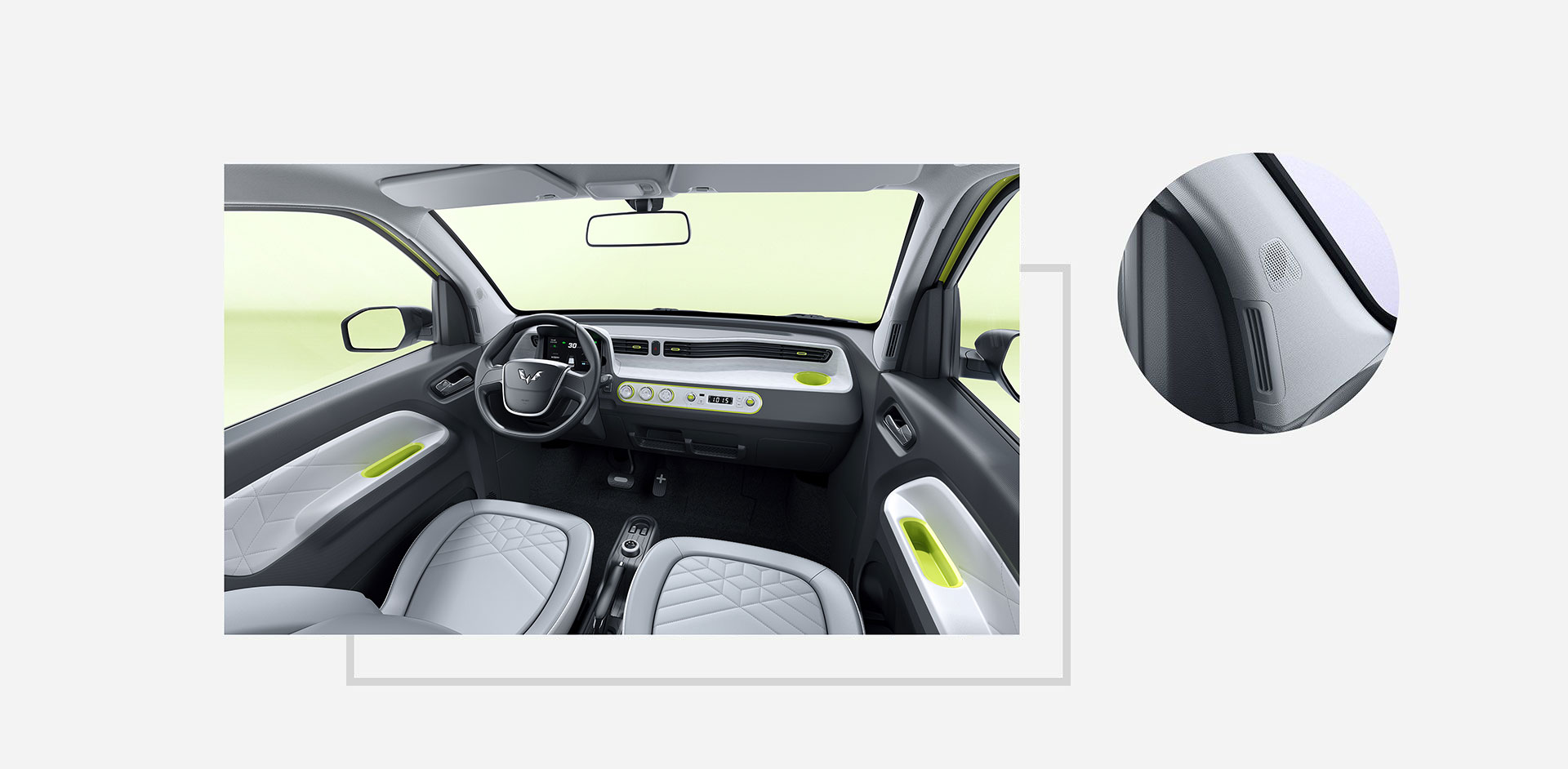 2022 2023 Wuling Mini EV Electric cars with high speed and 3-door 4-seat Body structure
